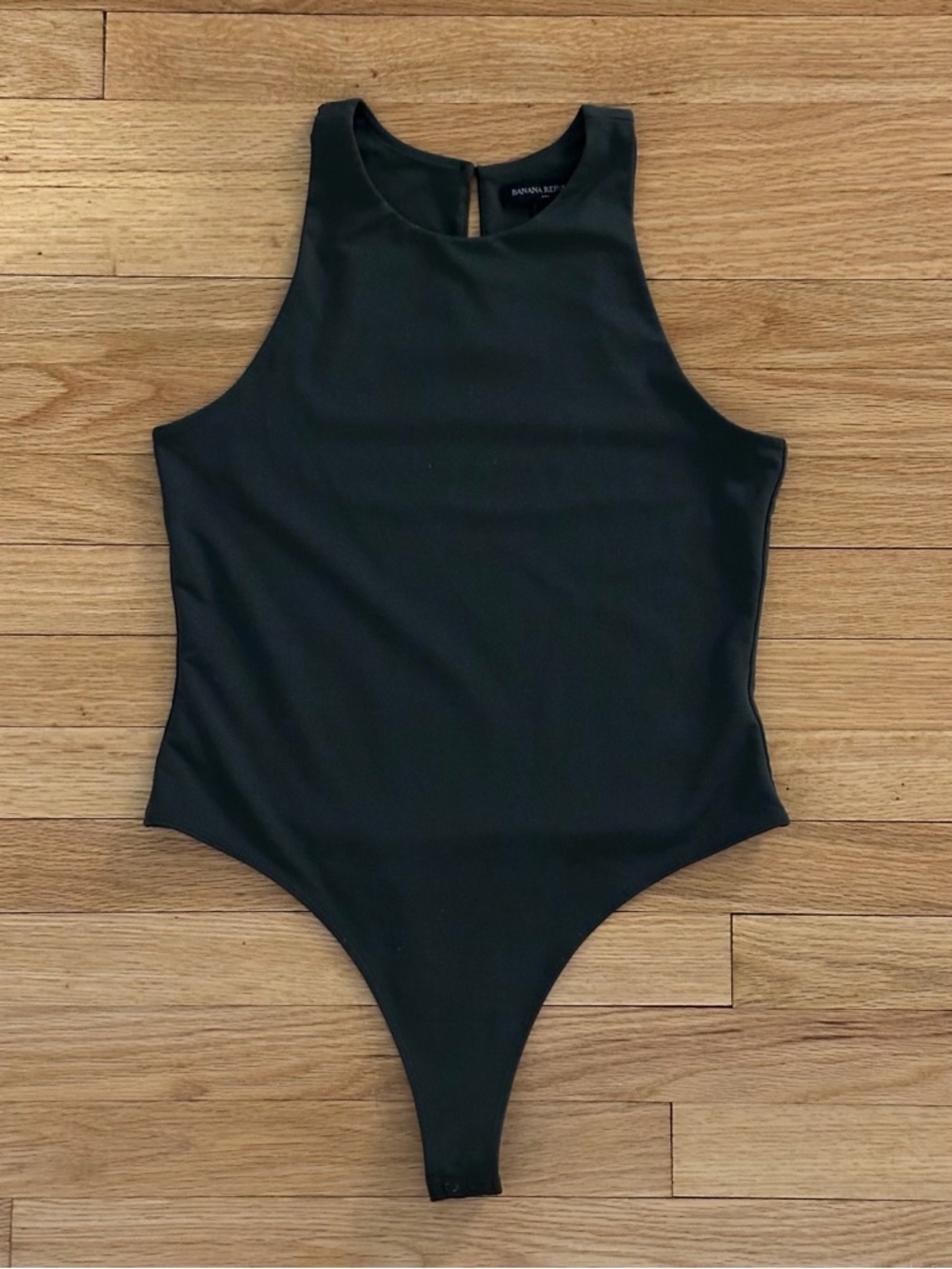 Olive Green High-Neck Bodysuit